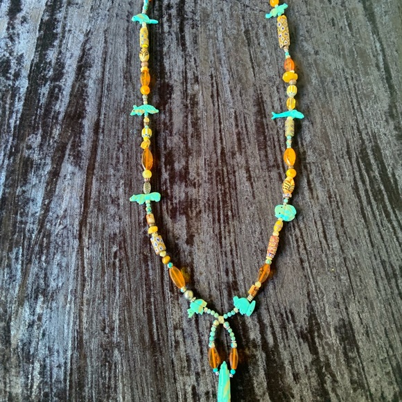 World Tribe turquoise fetish necklace - Picture 8 of 11